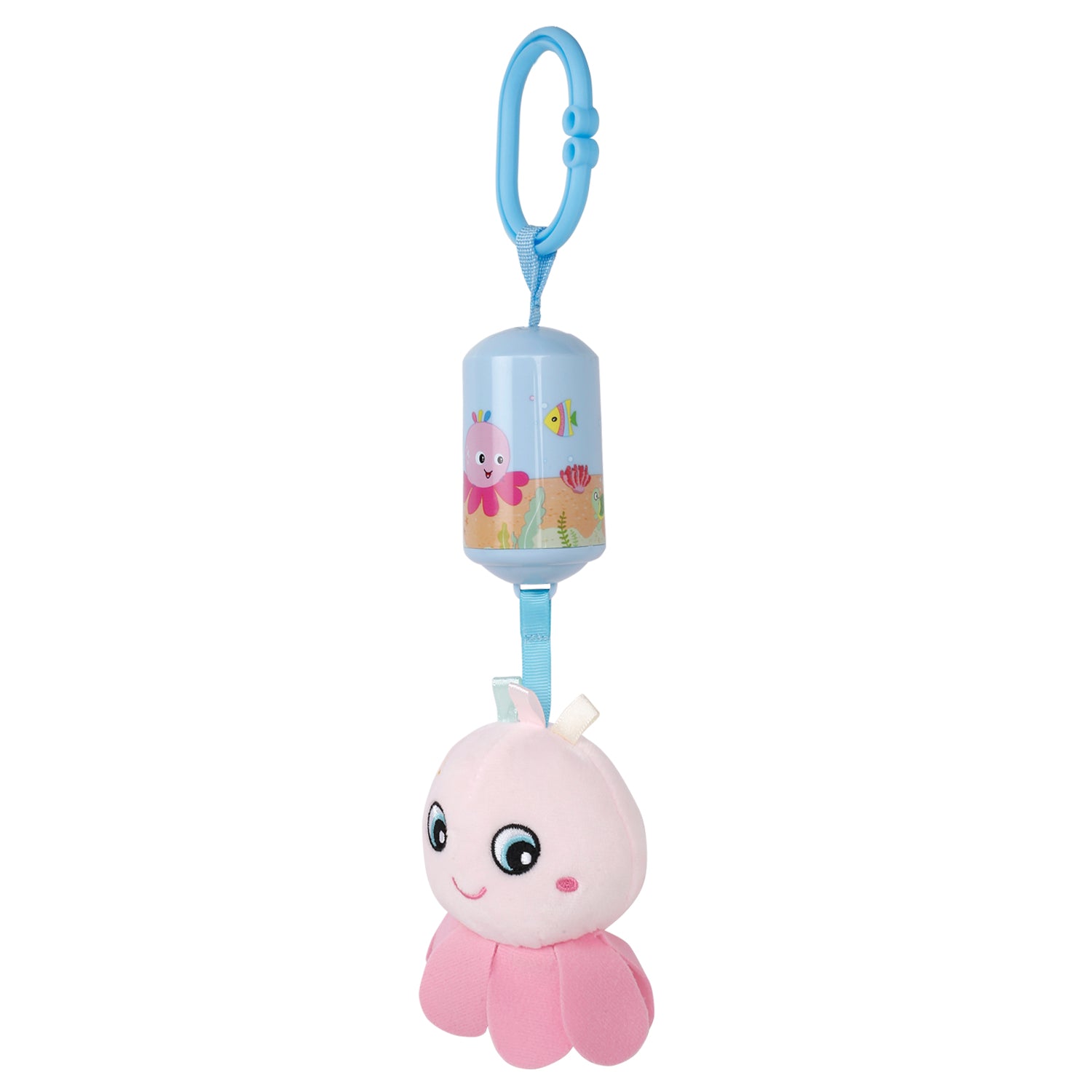 Baby Moo Blushing Octopus Pink Hanging Toy / Wind Chime