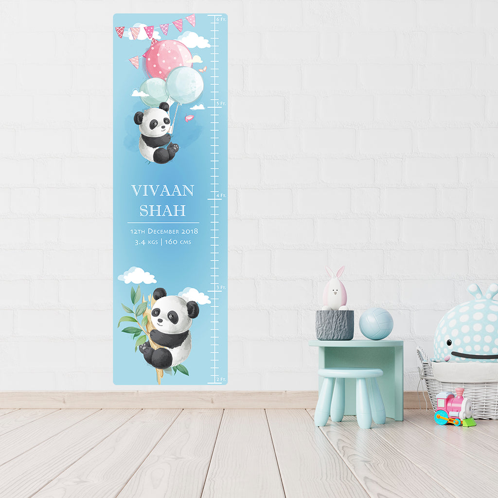 Baby Panda  Height Chart Sticker