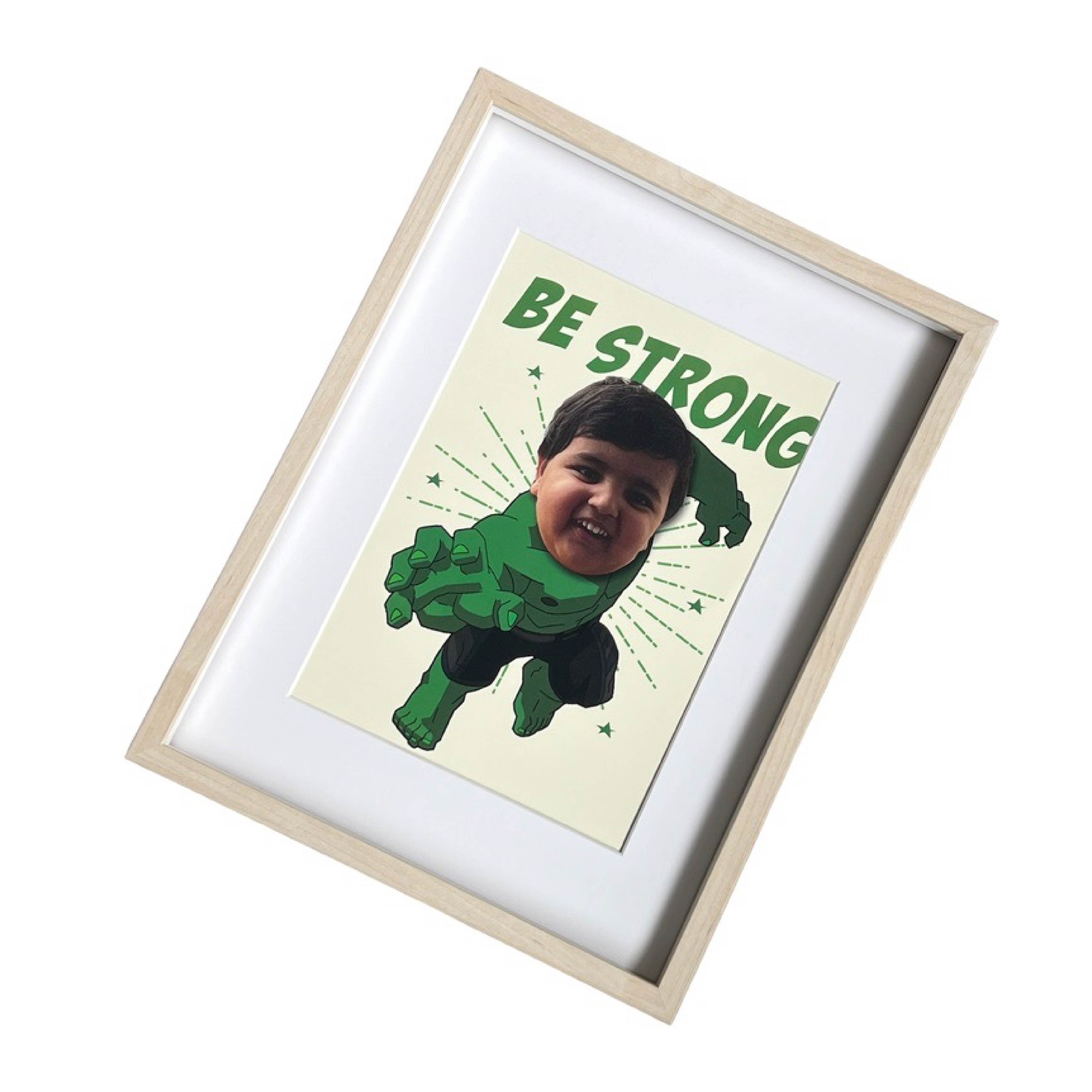 SuperHero Motivational Frame - Hulk