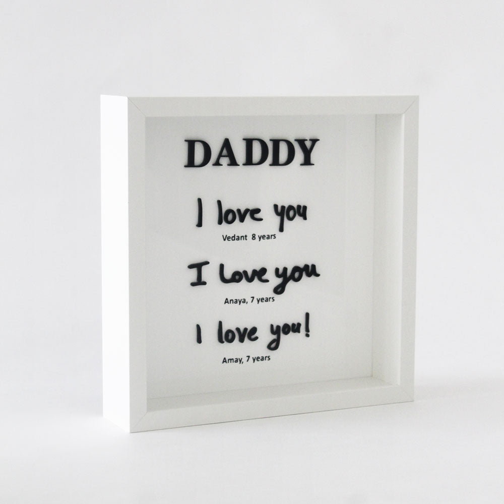 Personalized Handwritten Frame - Black & White