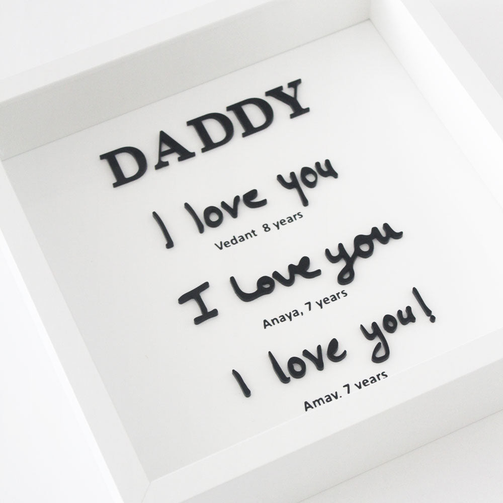 Personalized Handwritten Frame - Black & White