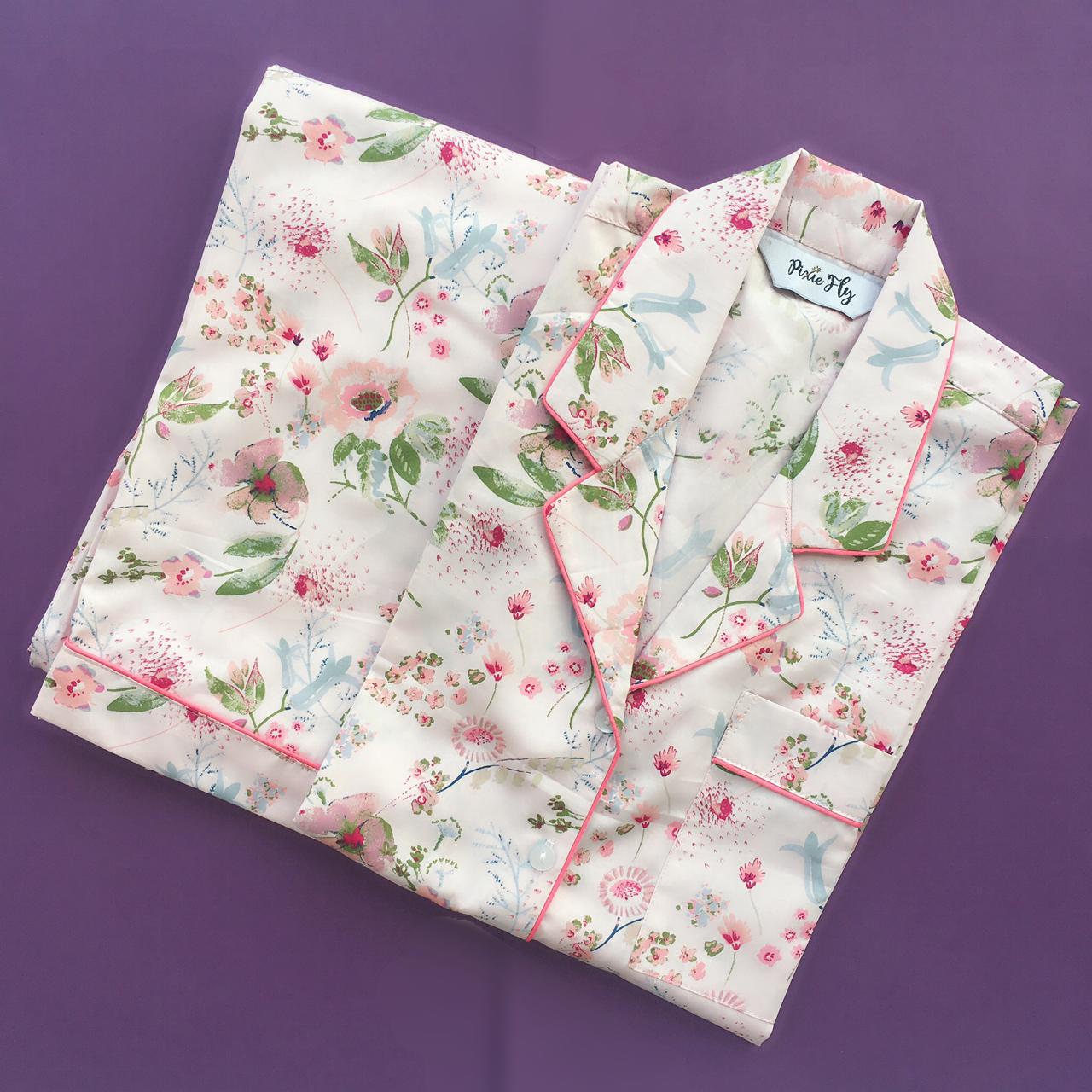 Kid's Pyjama Set - Pink Floral