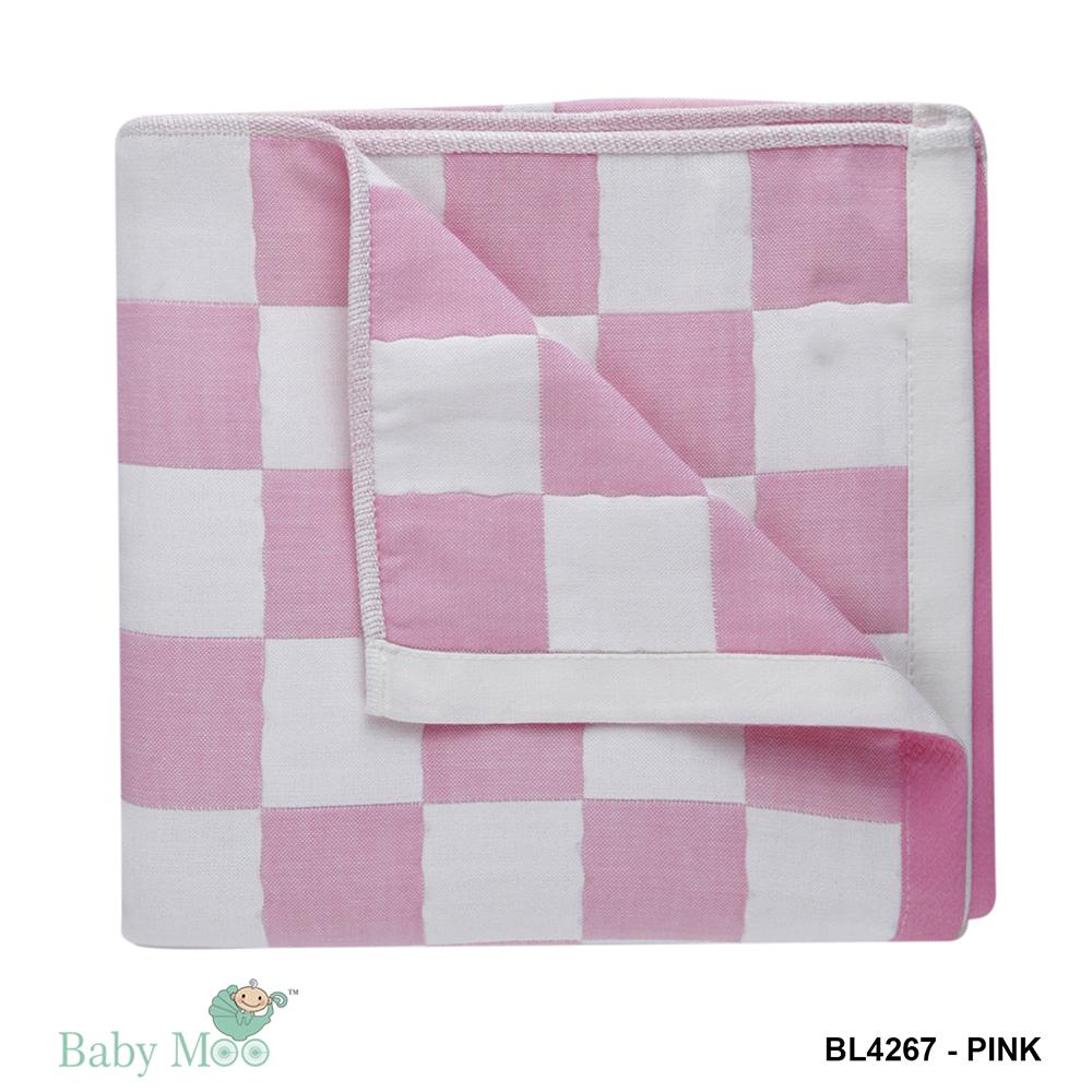 Elephant Pink Muslin Blanket