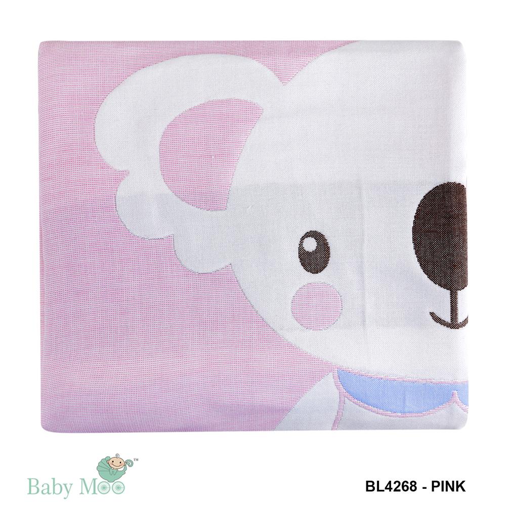 Koala Pink Muslin Blanket