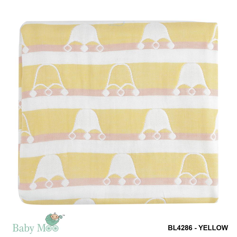 Jellyfish Yellow Muslin Blanket