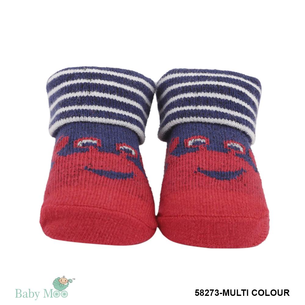 Shoelace Print Multicolour 3 Pk Socks