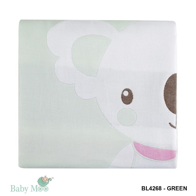 Koala Green Muslin Blanket