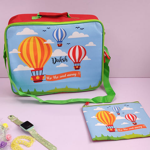 Overnight Bag With Pouch - Hot Air Balloon