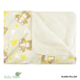BFF Bear Yellow Fur Blanket