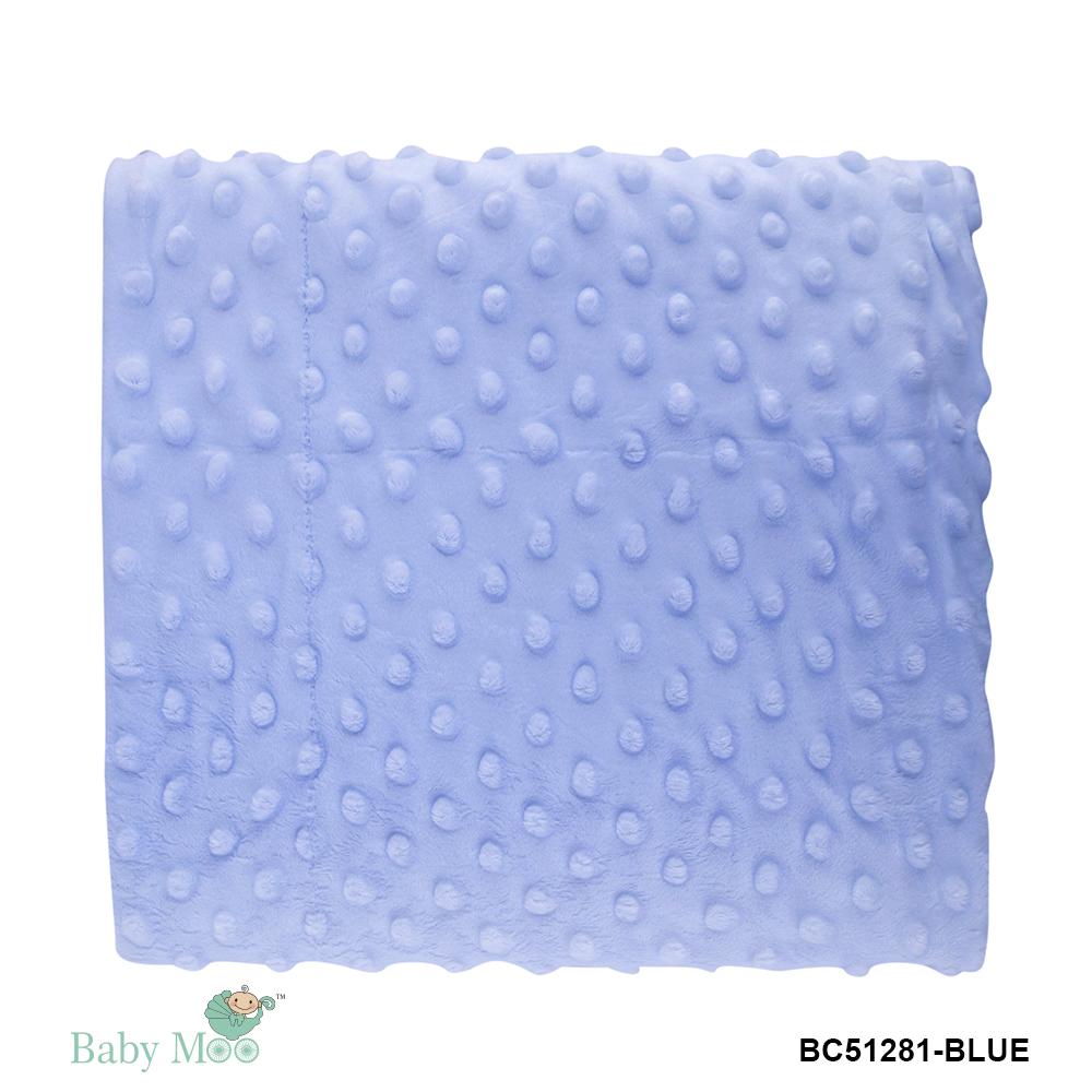 Plain Blue Double Sided Bubble Blanket