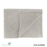 Alphabet Cream Soft Embossed Blanket