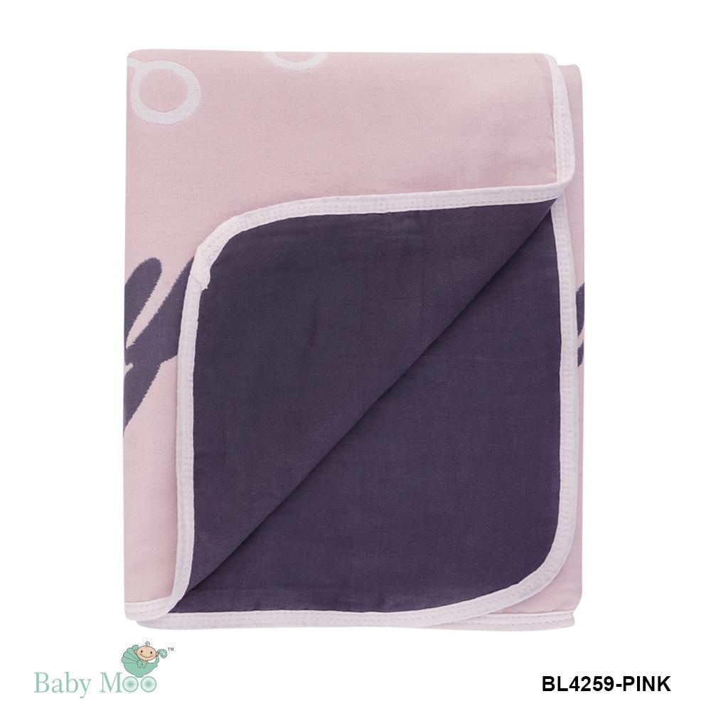 Kitty Pink Big Baby Muslin Blanket