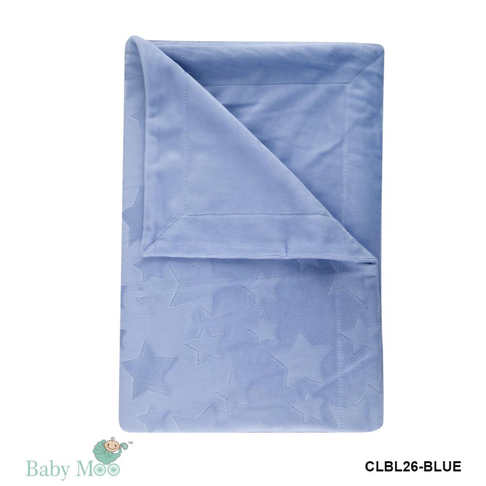 Your Star is Born Blue Soft Embossed Blanket