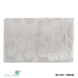 Heart Cream Textured Beige Blanket