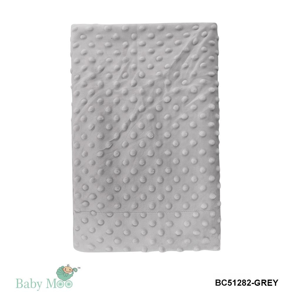 Plain Grey Double Sided Bubble Blanket
