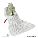 Frog Green Star Toy Blanket