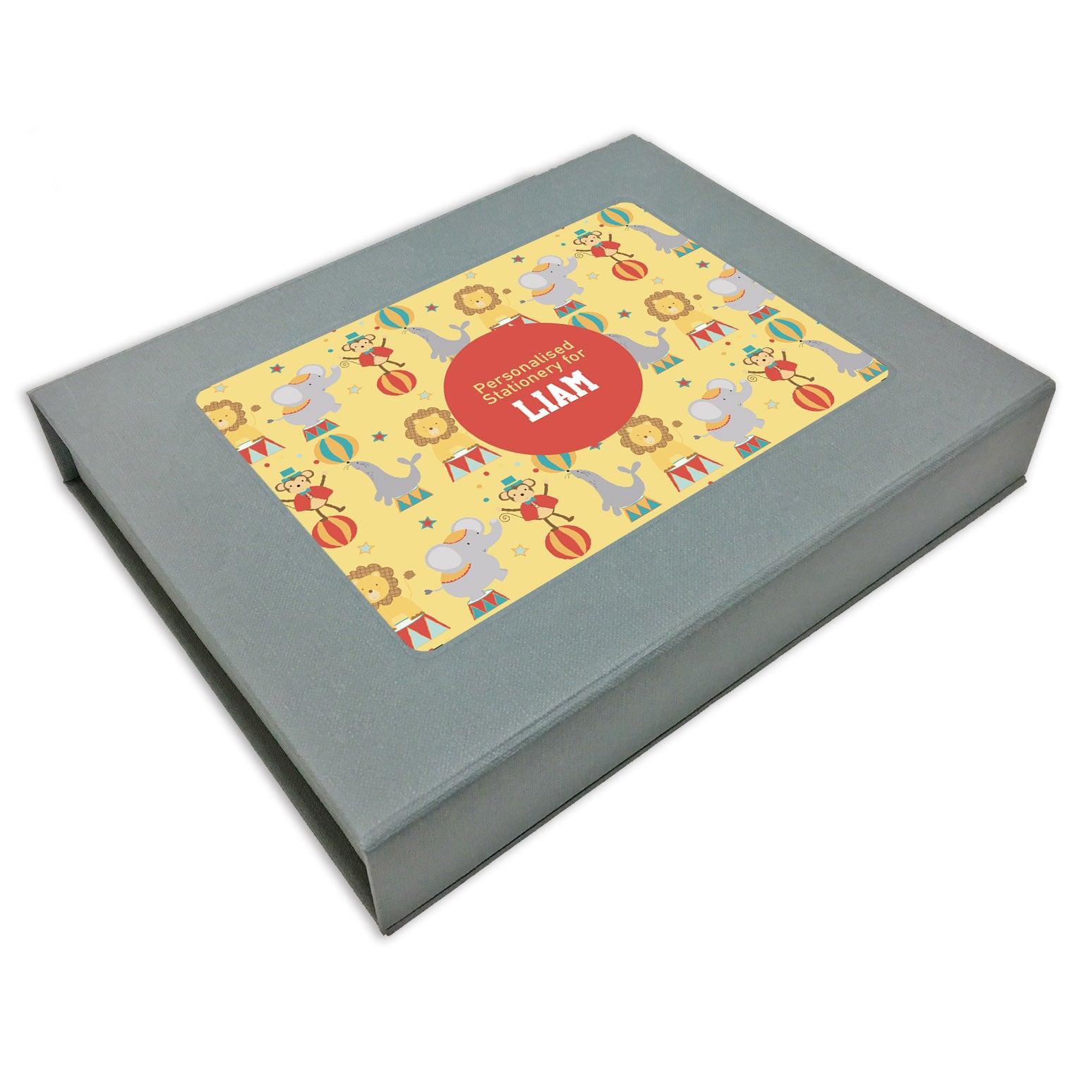 Personalized Stationery Gift Set - Circus Circus, Set of 24 or 48