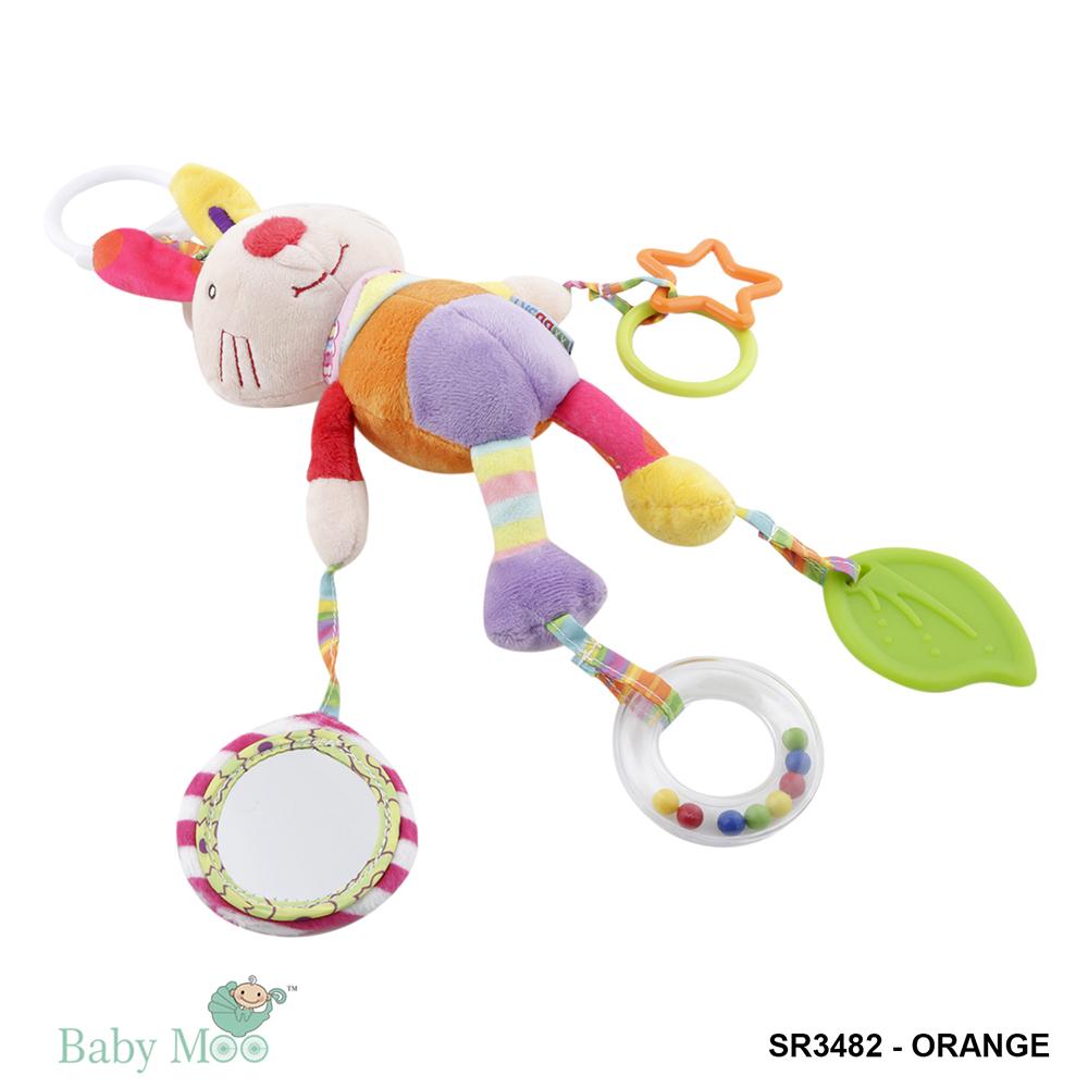 Animal Orange Hanging Toy With Teether