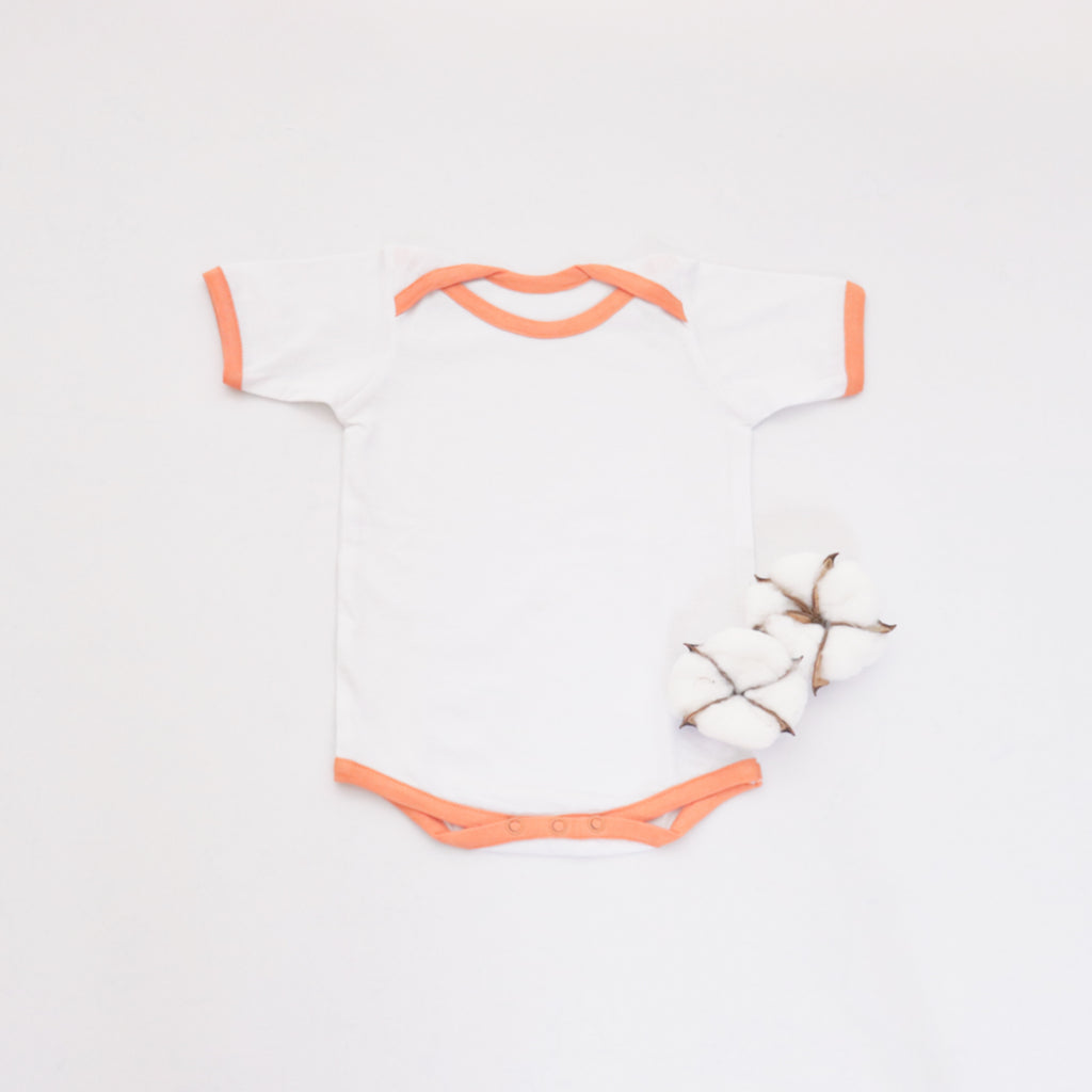 Orange Love Bodysuits - Set Of 3
