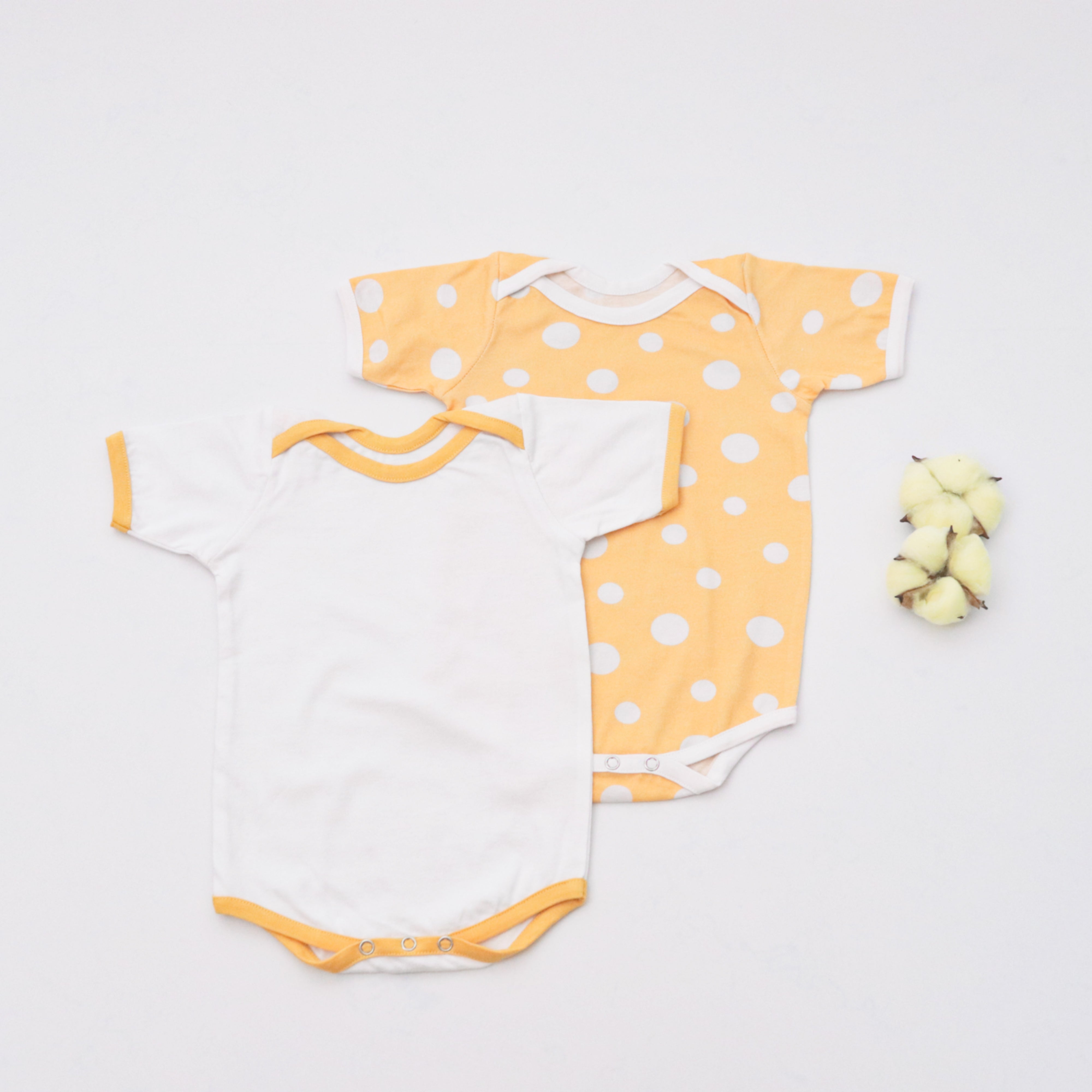 Cute Polka Bodysuits - Set Of 2