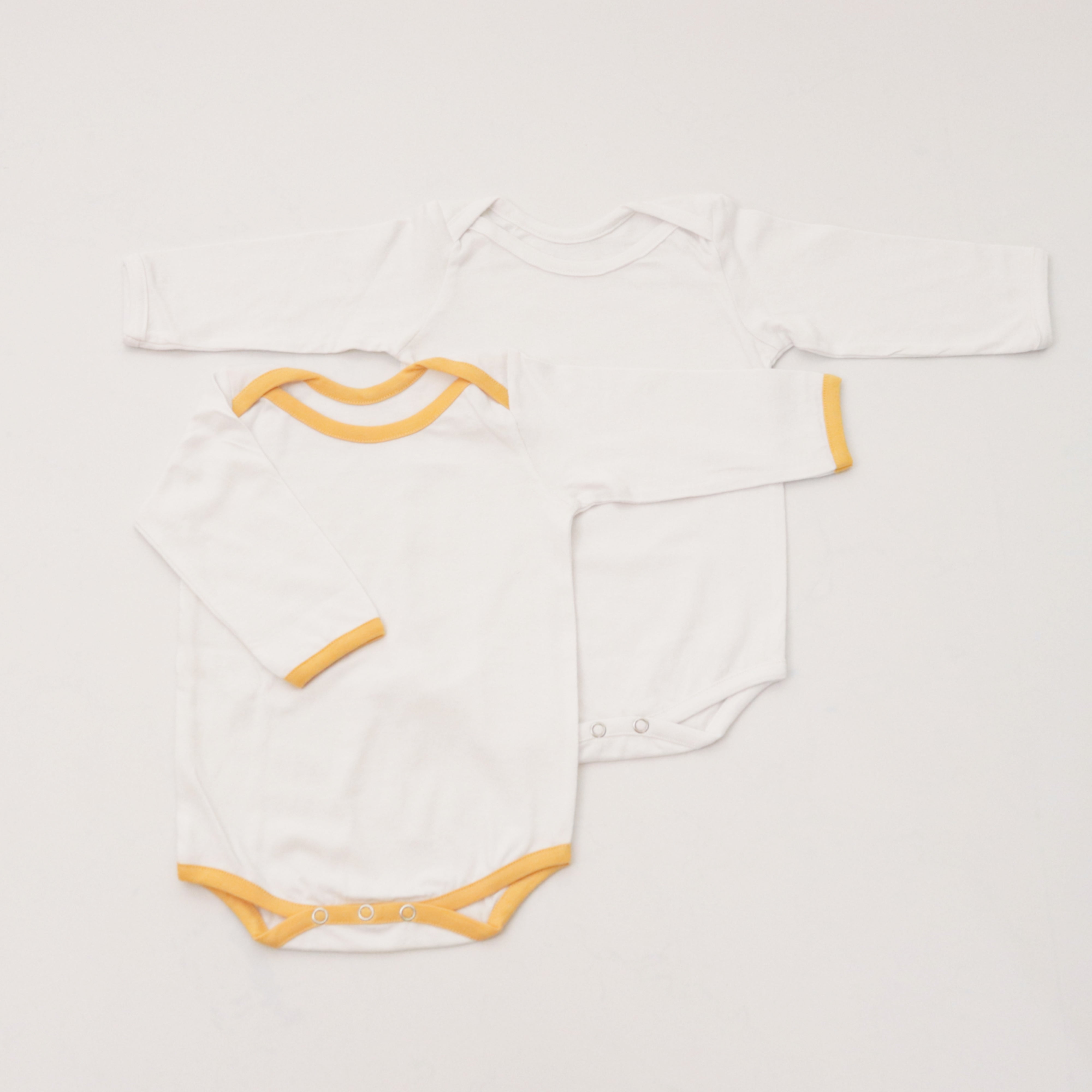 Yellow Love Bodysuits (Full Sleeves)- Set Of 2