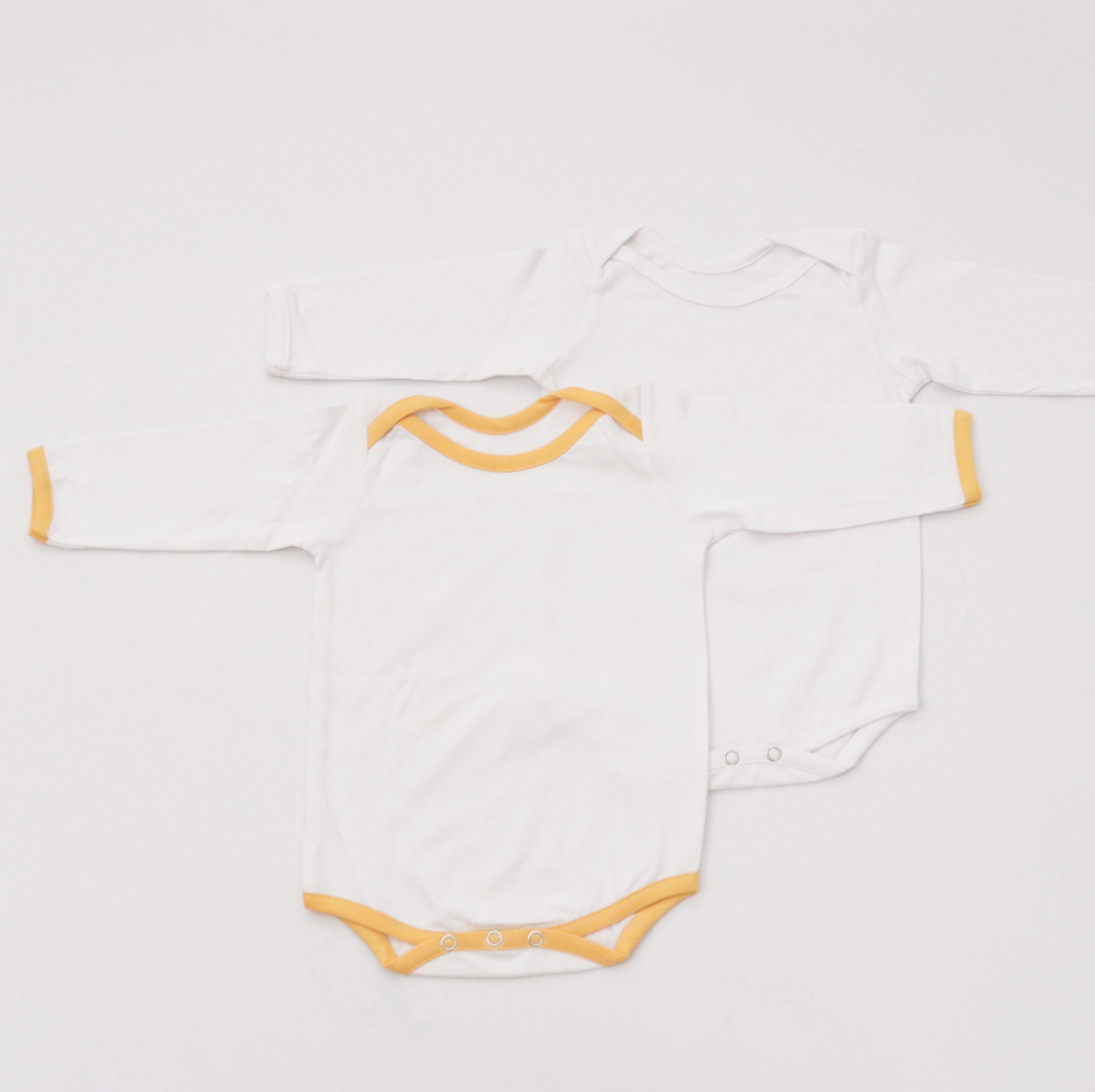Yellow Love Bodysuits (Full Sleeves)- Set Of 2
