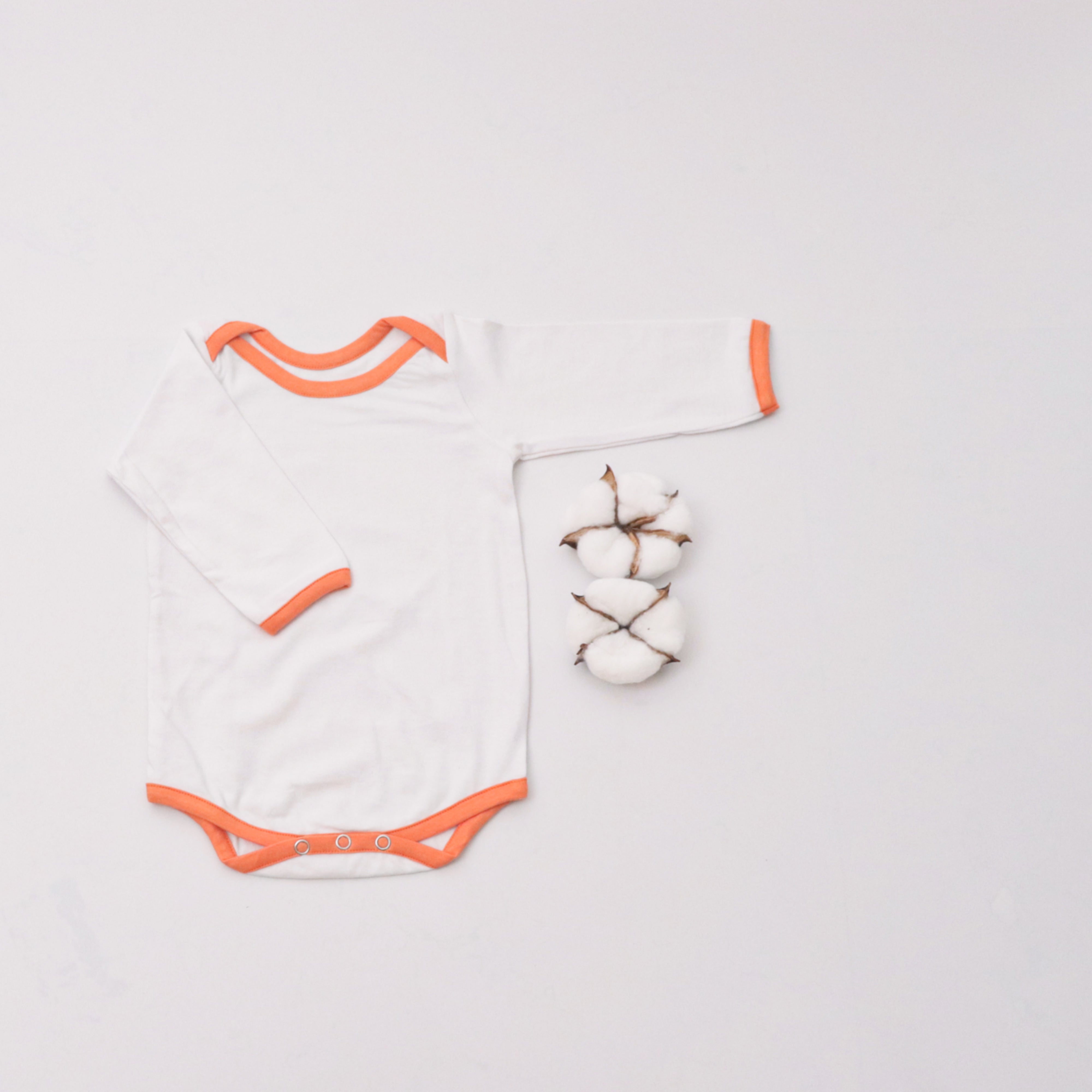Personalised Bodysuit (Full Sleeves) - My First Diwali (Orange Love)