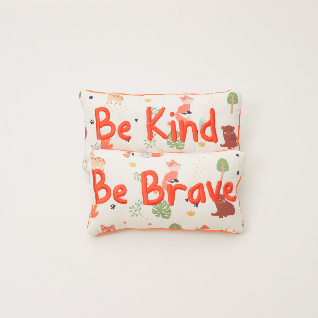 Be Brave, Be Kind - Throw Cushions (Set Of 2)
