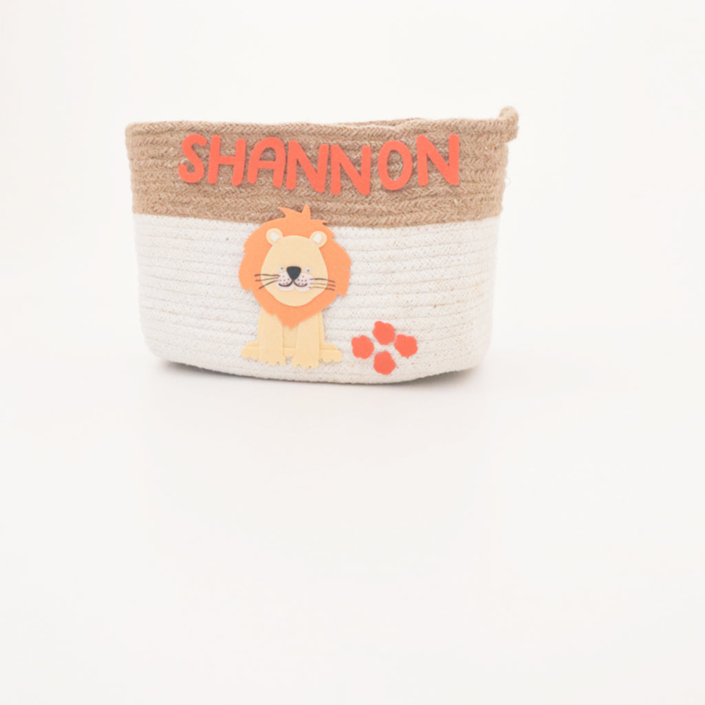 Personalised Return Gift Collection - Baby Animals (Storage Basket & Wall Frame)