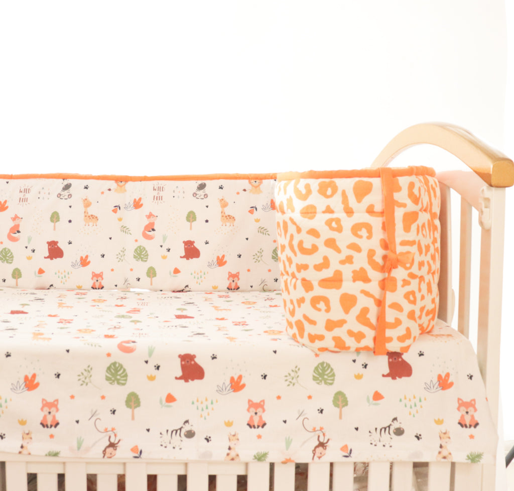 Baby Animals- Quilted Cot Bumper