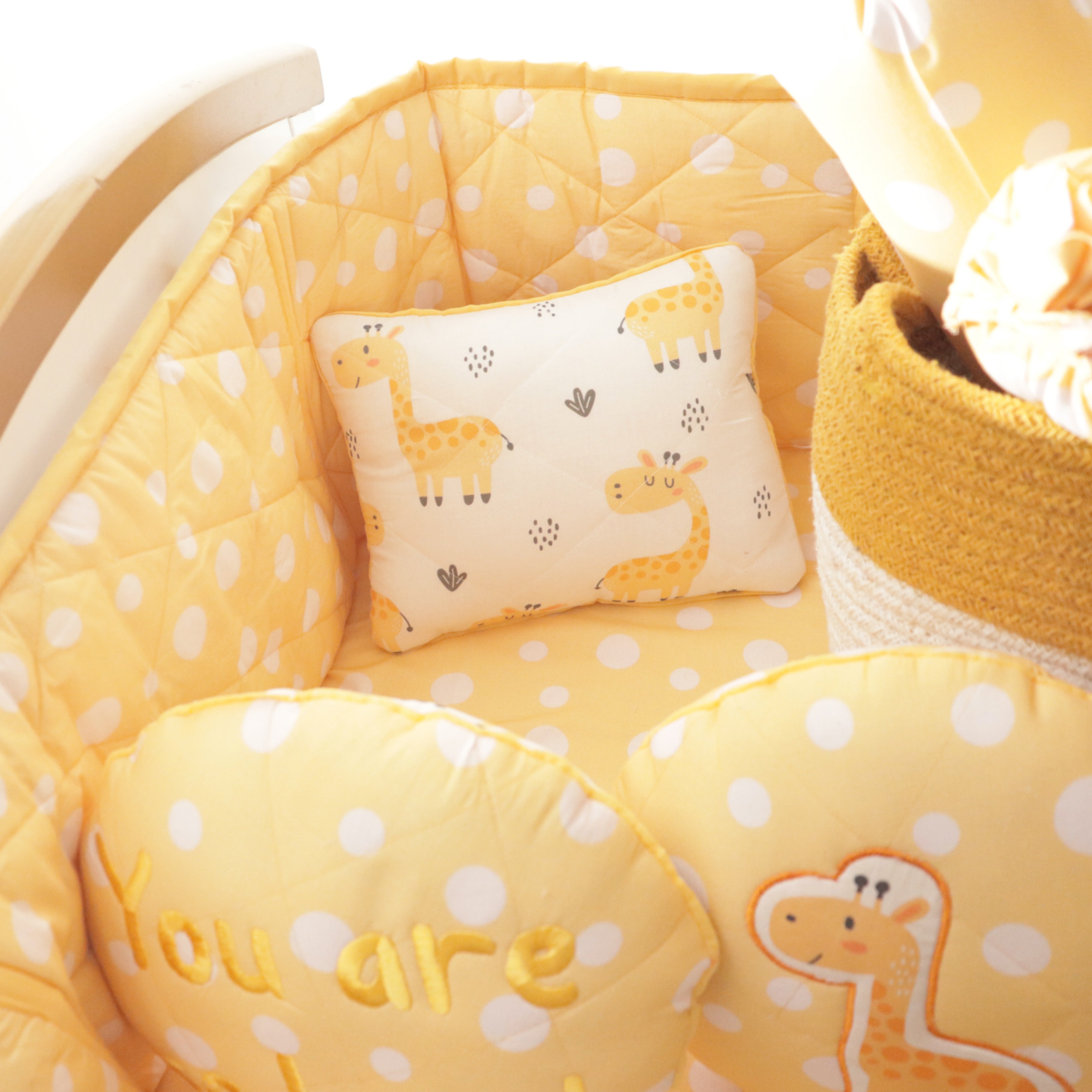 Baby Giraffe - Quilted Pillow