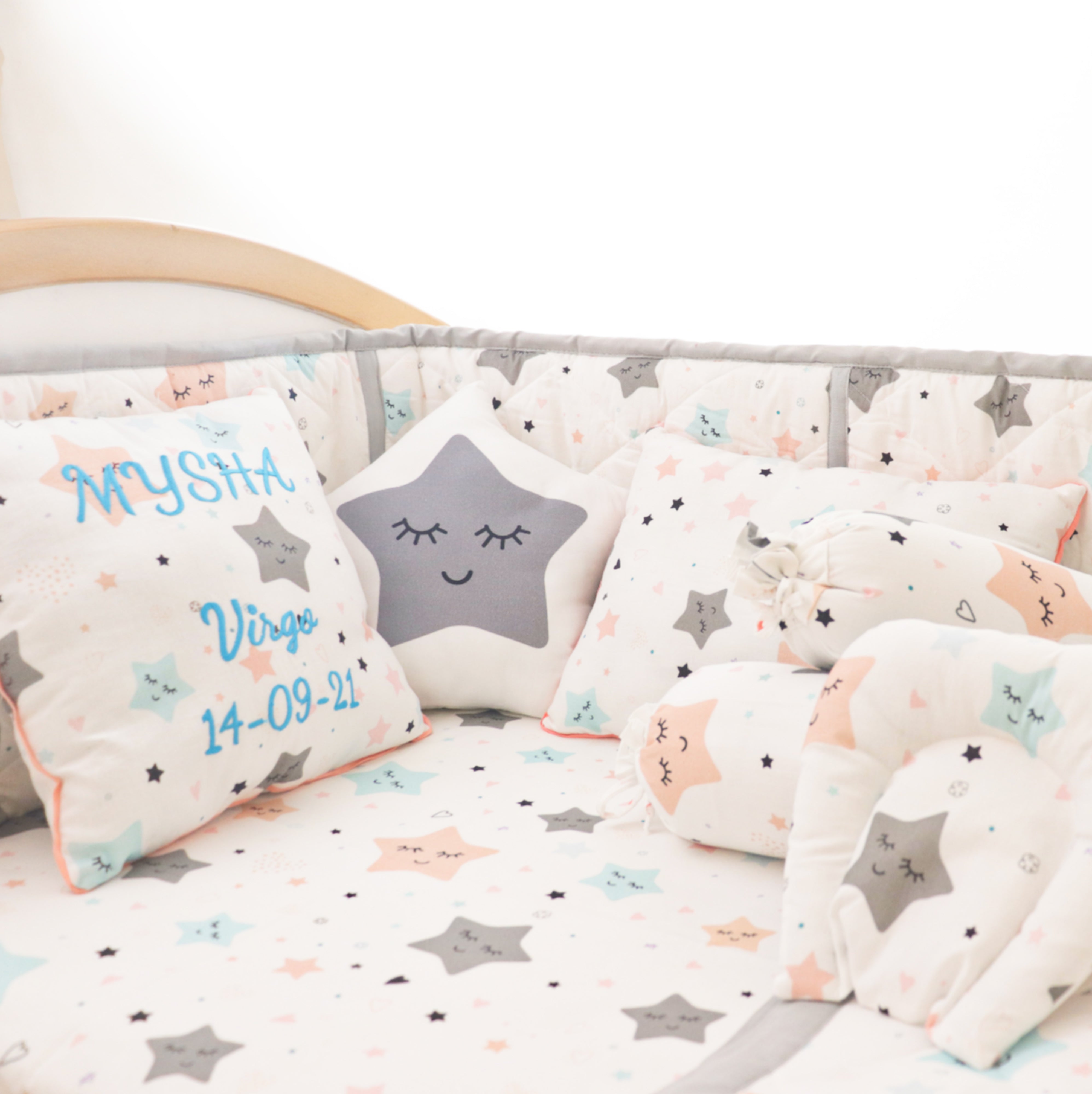 Twinkly Stars - Organic Cot Bedding Gift Set