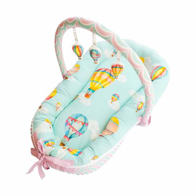 Cappadocia Hot Air Balloon - Snuggly Nest With Attachments - Mint Green