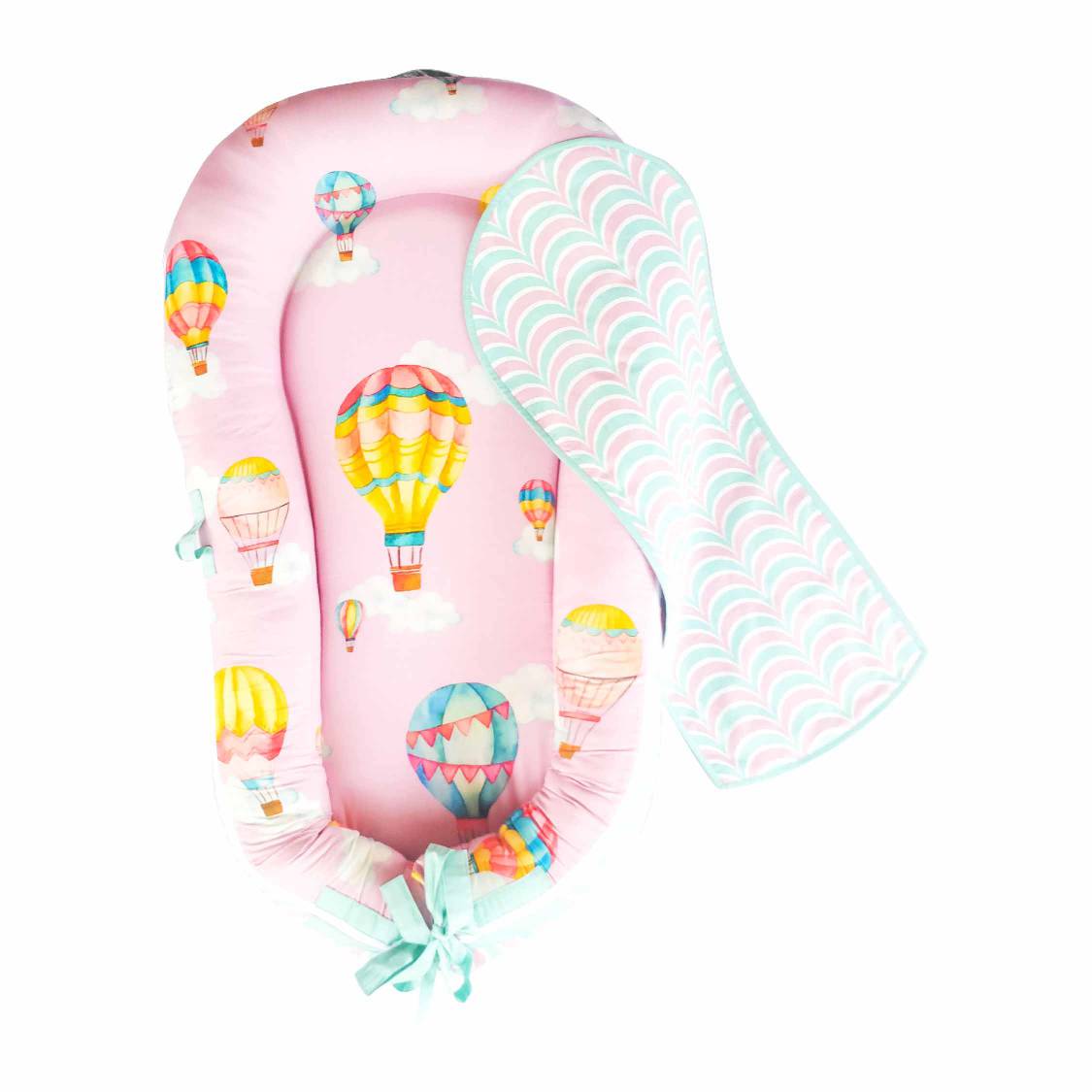 Cappadocia Hot Air Balloon - Snuggly Nest With Attachments - Blush Pink