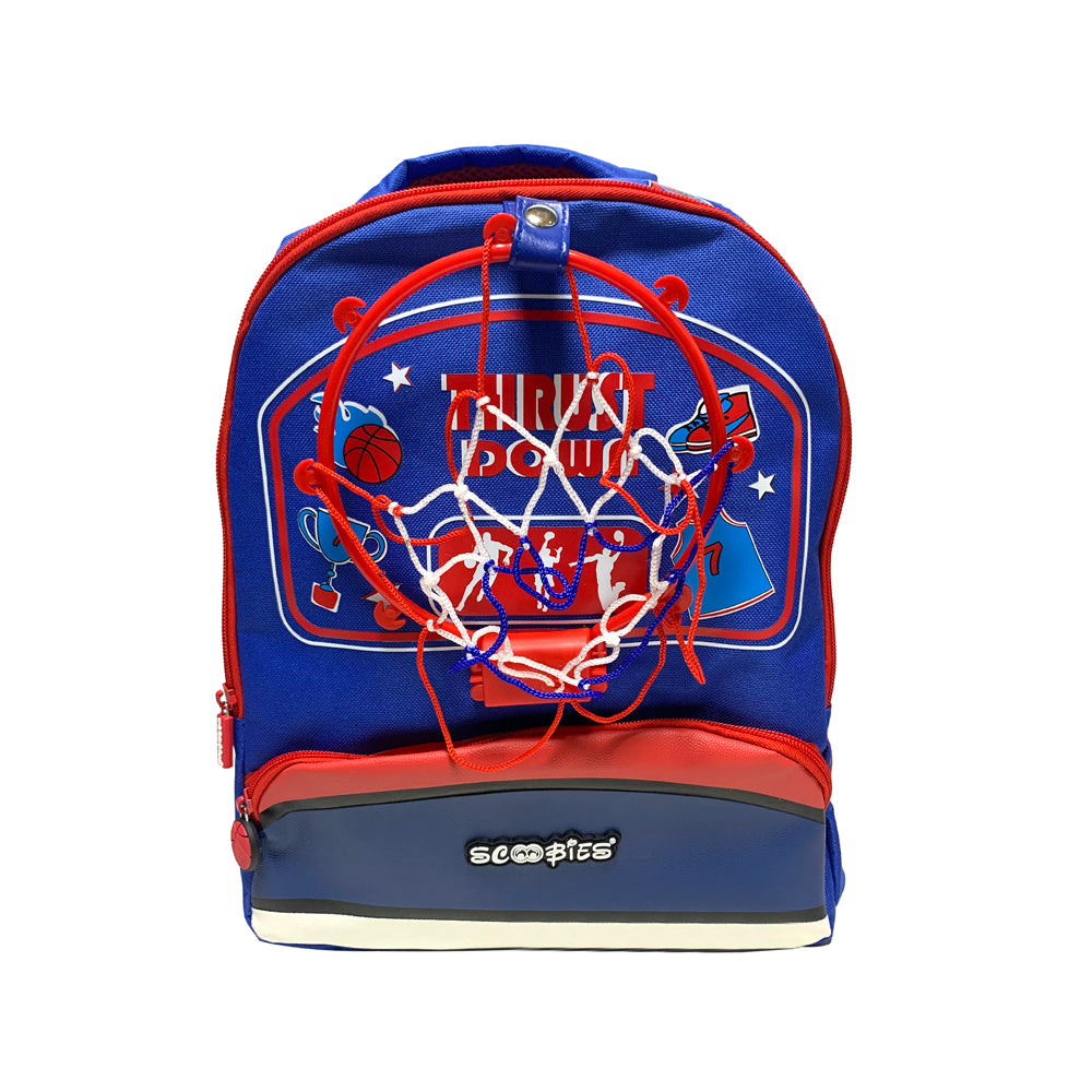 Basketball Love Jr Backpack | With Pulldown Basketball Hoop & Ball | Funky Design