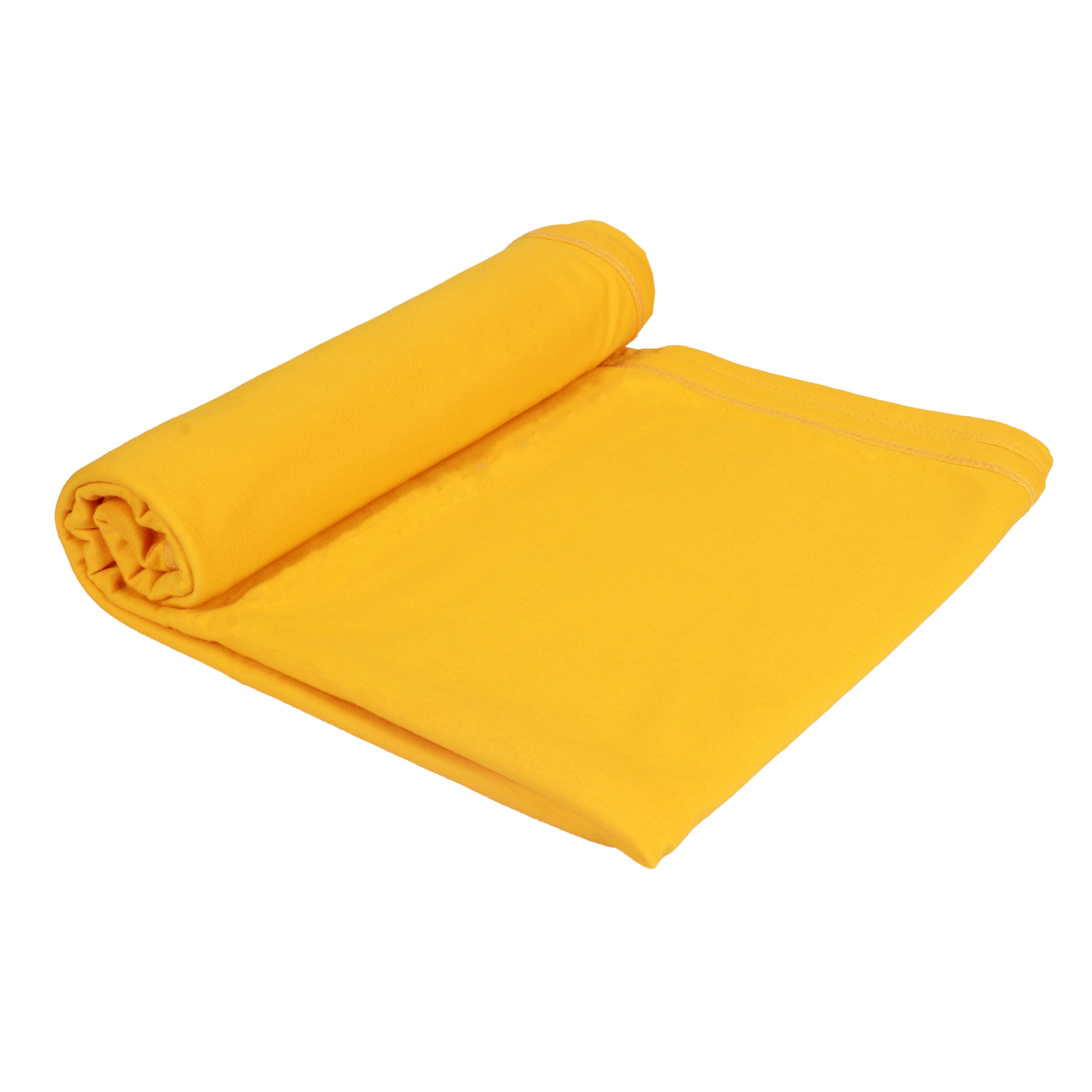 Little By Little 100% Anti Viral, Cotton, Reusable, Anti bacterial & Water Repellent Baby Swaddle - Yellow