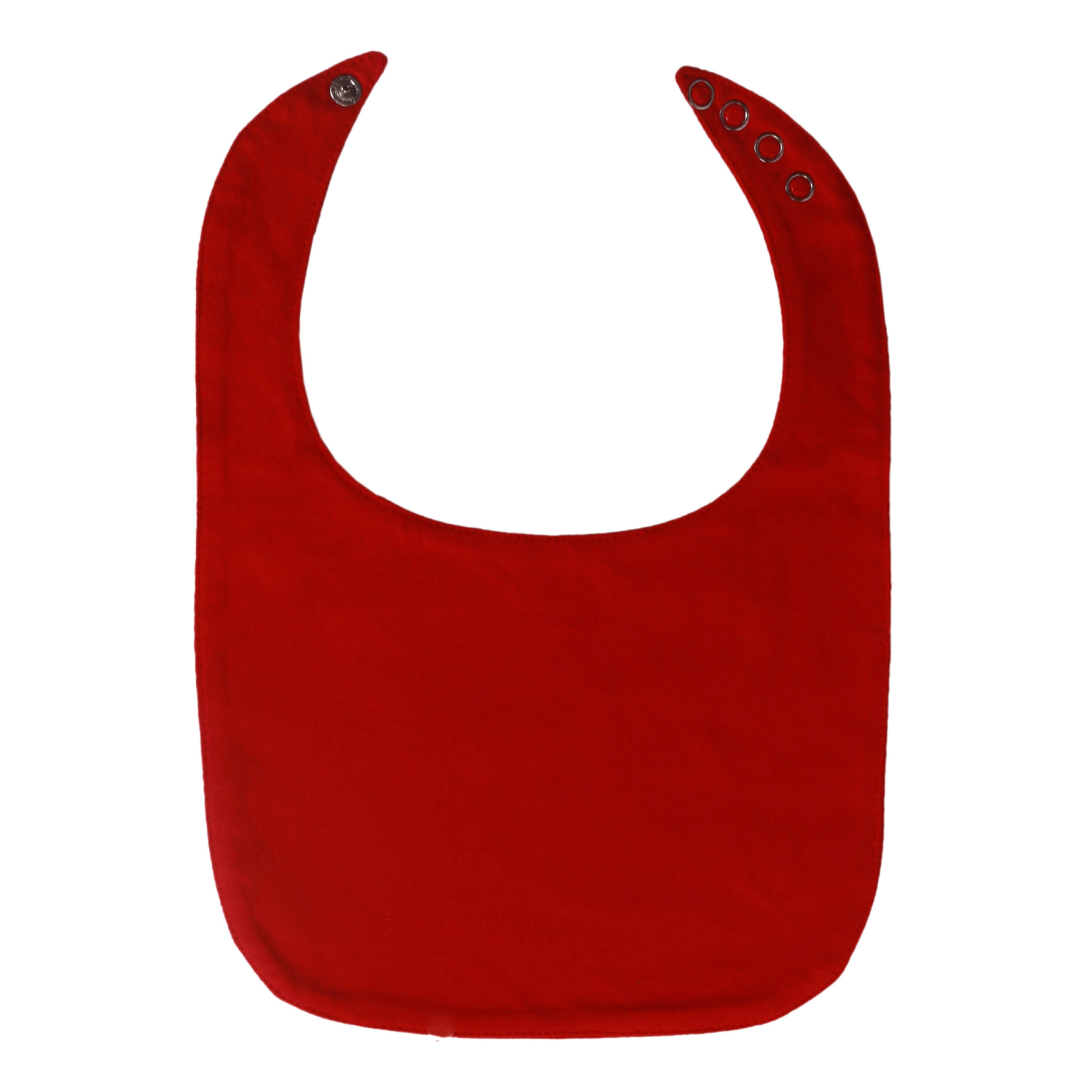 Little By Little 100% Anti Viral, Cotton, Reusable, Anti bacterial & Water Repellent Baby Bibs, Booties, Mittens - Red