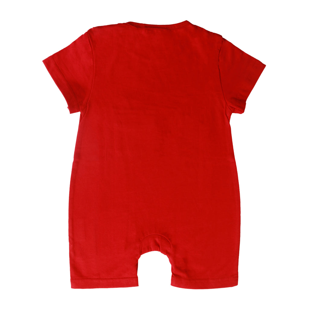 Little By Little 100% Anti Viral, Cotton, Reusable, Anti bacterial & Water Repellent Baby Romper - Red