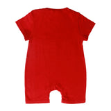 Little By Little 100% Anti Viral, Cotton, Reusable, Anti bacterial & Water Repellent Baby Romper - Red