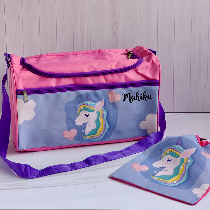 Travel Bag With Pouch - Unicorn