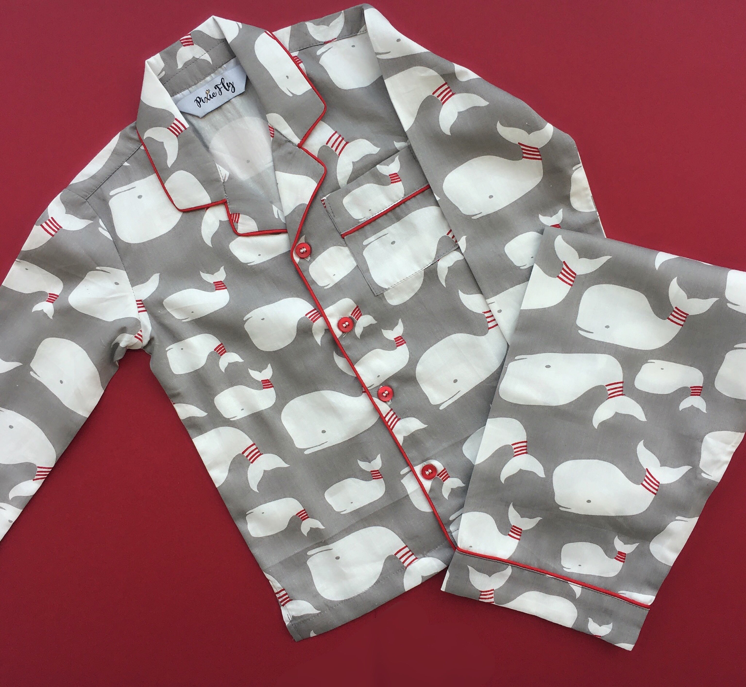 Kid's Pyjama Set - Whale