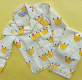 Kid's Pyjama Set - Yellow Crown
