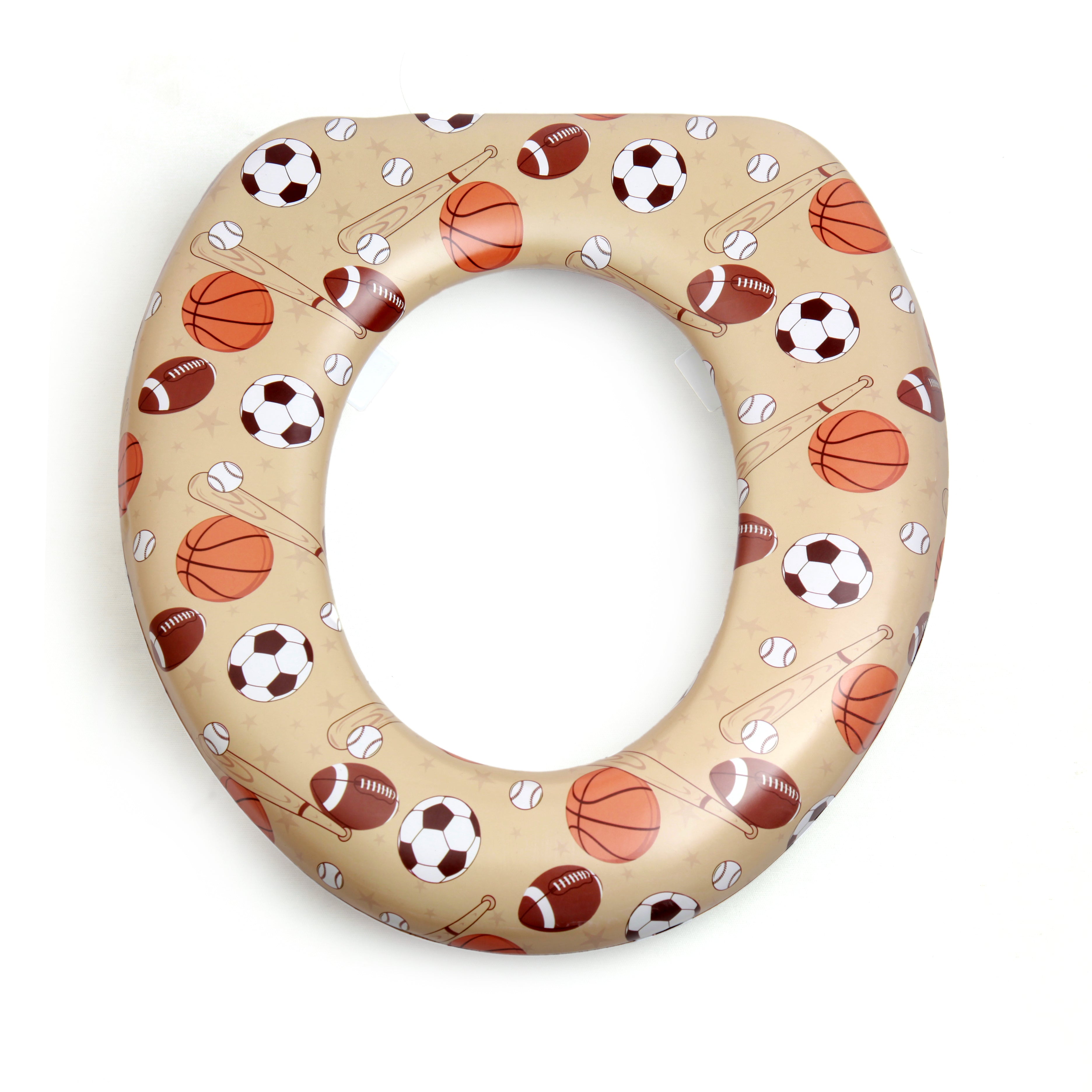 Baby Moo Athletic Star Beige Cushioned Potty Seat
