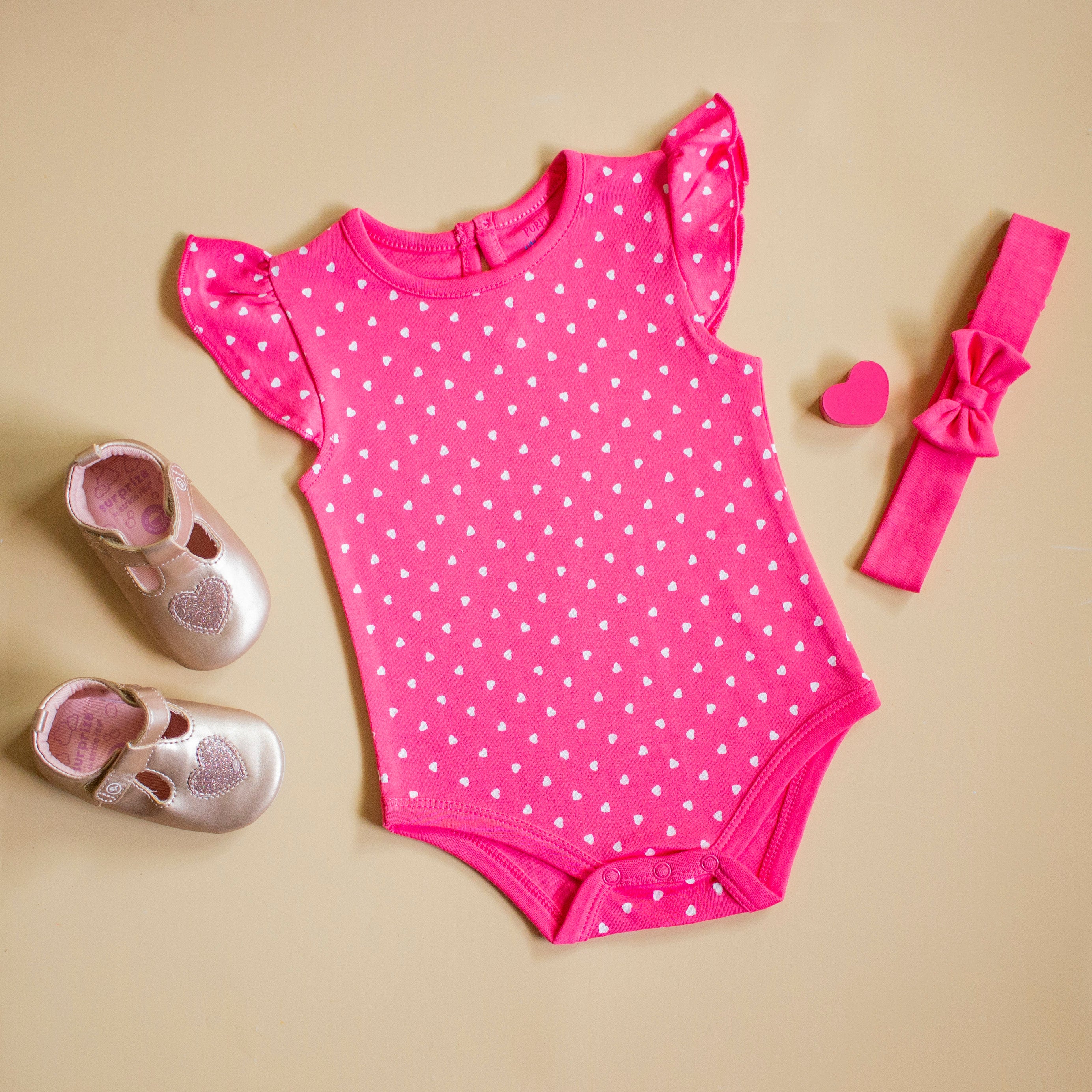 Baby Girl Onesie/Bodysuit | 3 Colour Combo Packs |100% Cotton