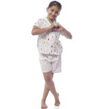 Kid's Pyjama Shirt & Shorts Set - Ice Cream