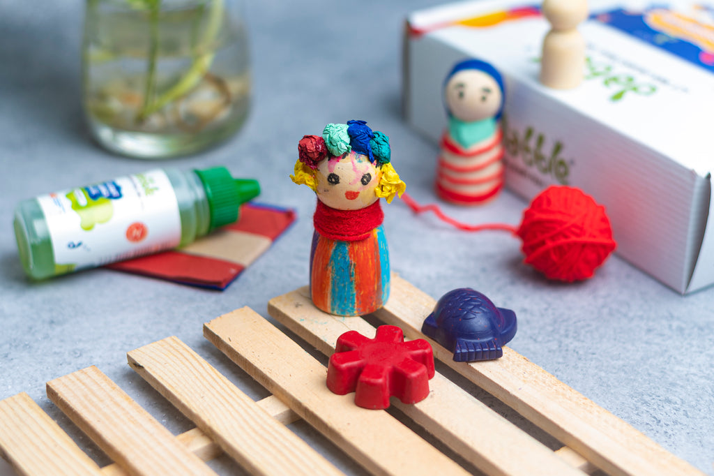DIY Wooden Peg Doll Kit