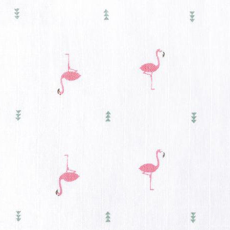 Masilo Organic Muslin Snuggle Blanket - Hello Flamingo