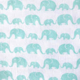 Masilo Organic Muslin Stroller Blanket - Elephant Parade