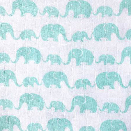 Masilo Organic Muslin Snuggle Blanket - Elephant Parade