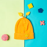 Baby Moo Knit Woollen Cap Winter Beanie Cloud Yellow